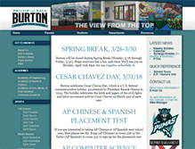Tablet Screenshot of burtonhighschool.net